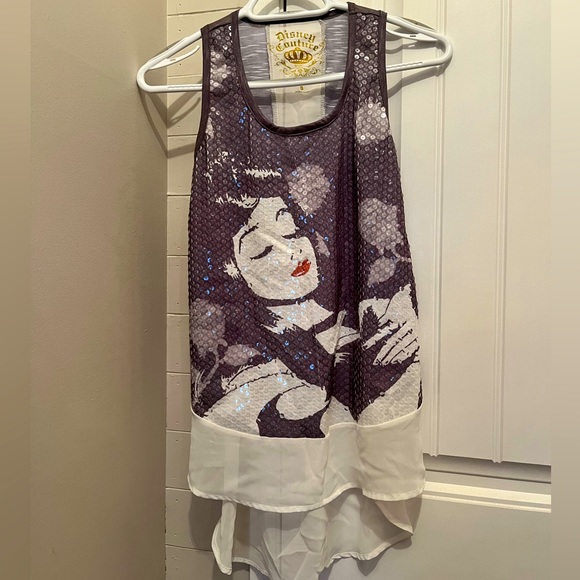 Disney Couture Sleeping Beauty Sequin tank - Picture 1 of 1